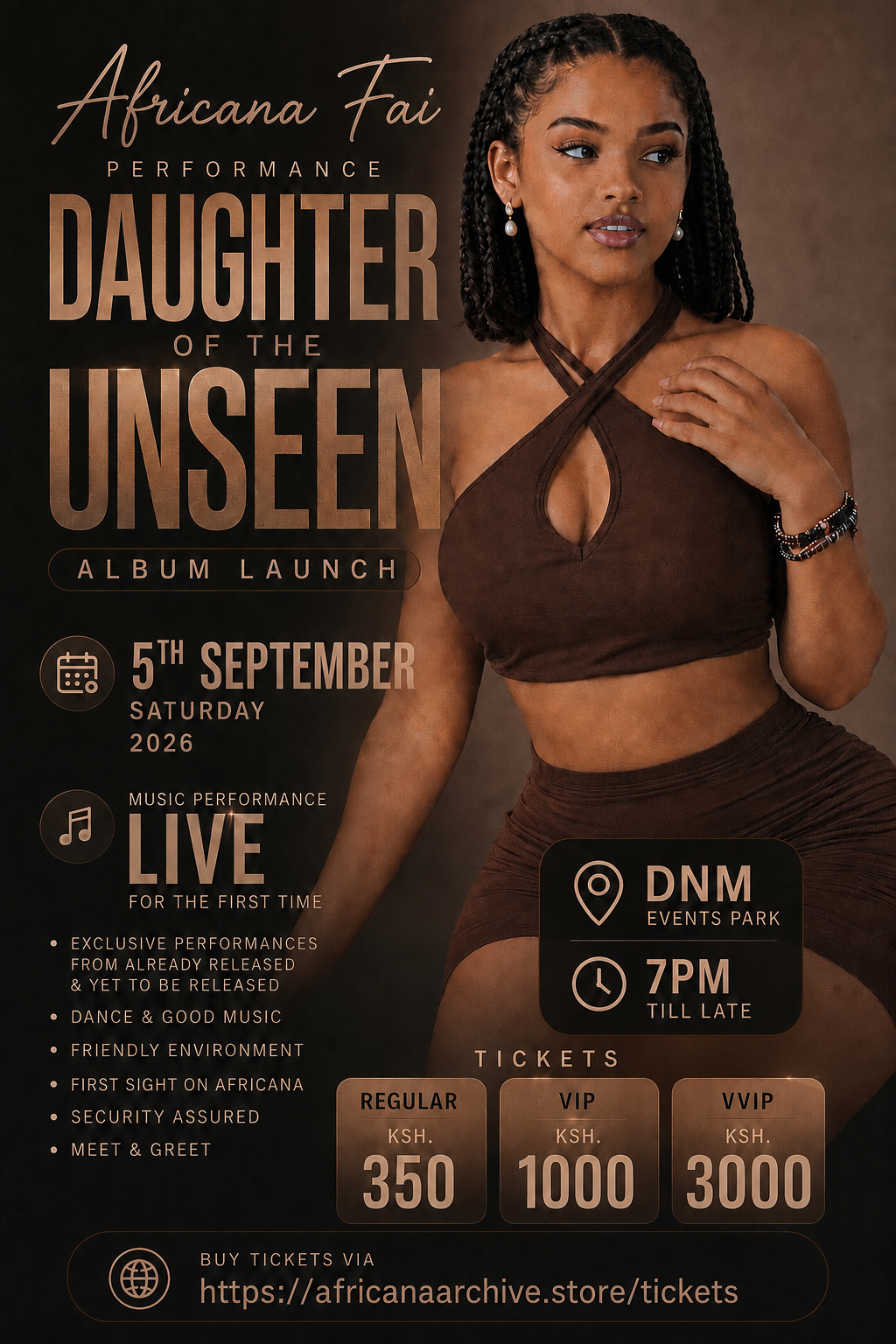 DAUGHTER OF THE UNSEEN ALBUM LAUNCH