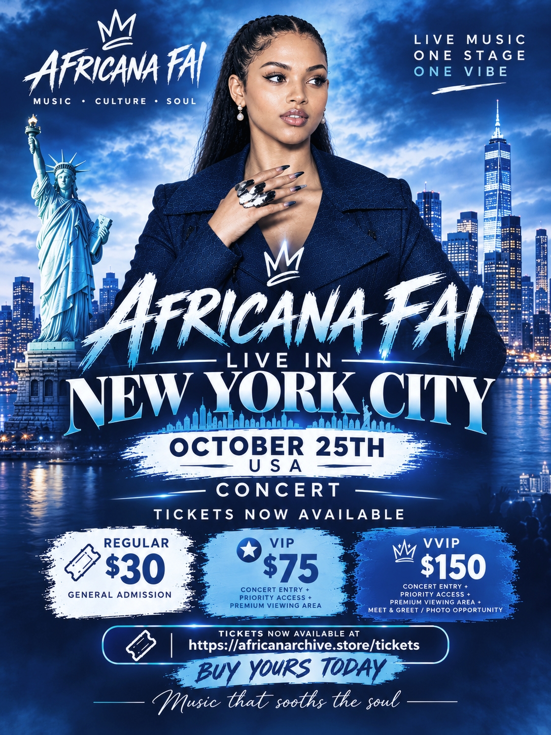 AFRICANA FAI WORLD TOUR -NEW YORK CONCERT