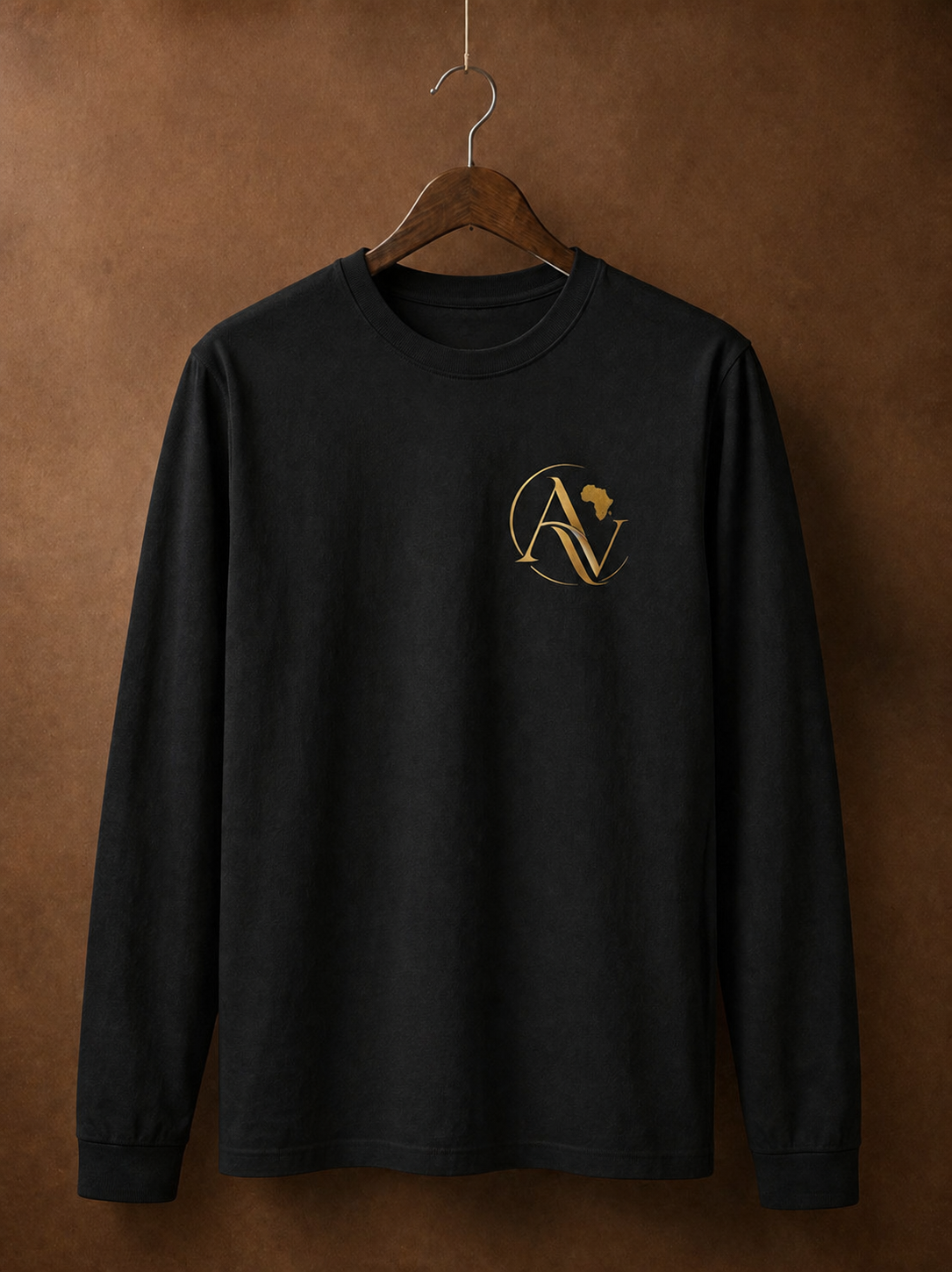 Black long sleeve AV designed shiry