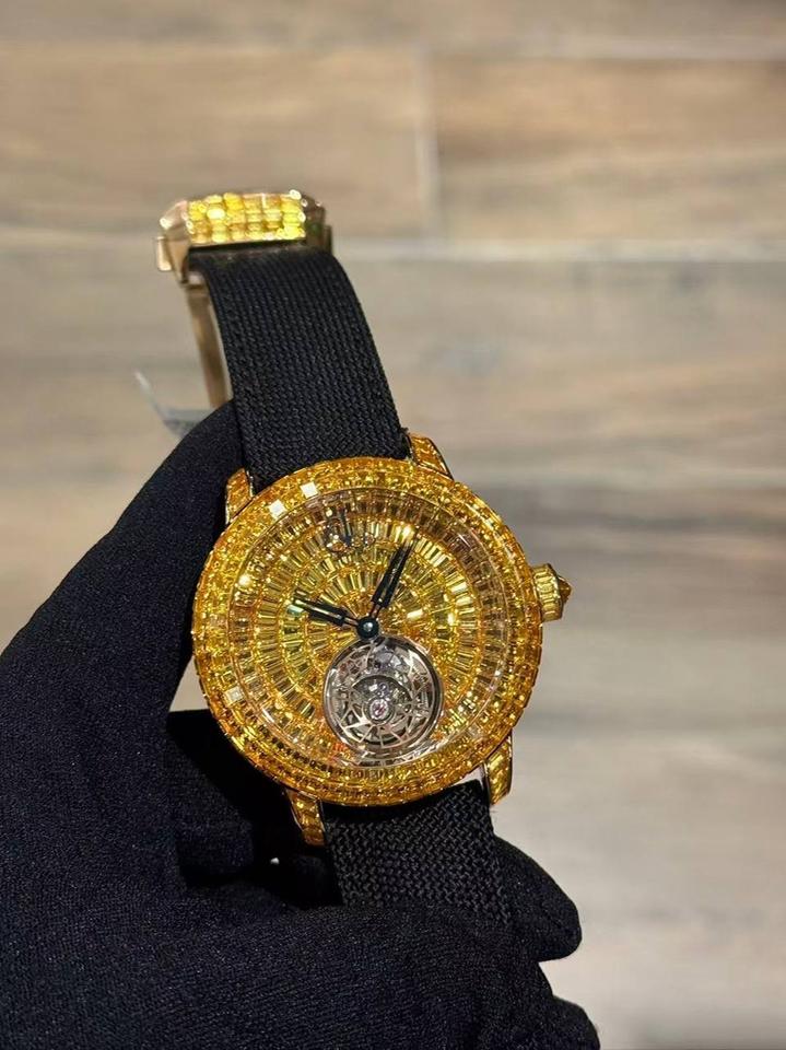 J and Co Gold Finish Millionaires Club Watch